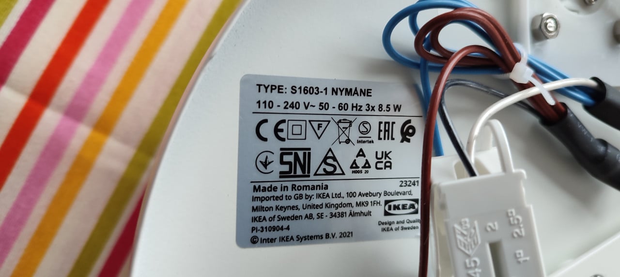 NIEUW - Ikea plafondspot NYMÅNE met 3 spots (led-lamp)