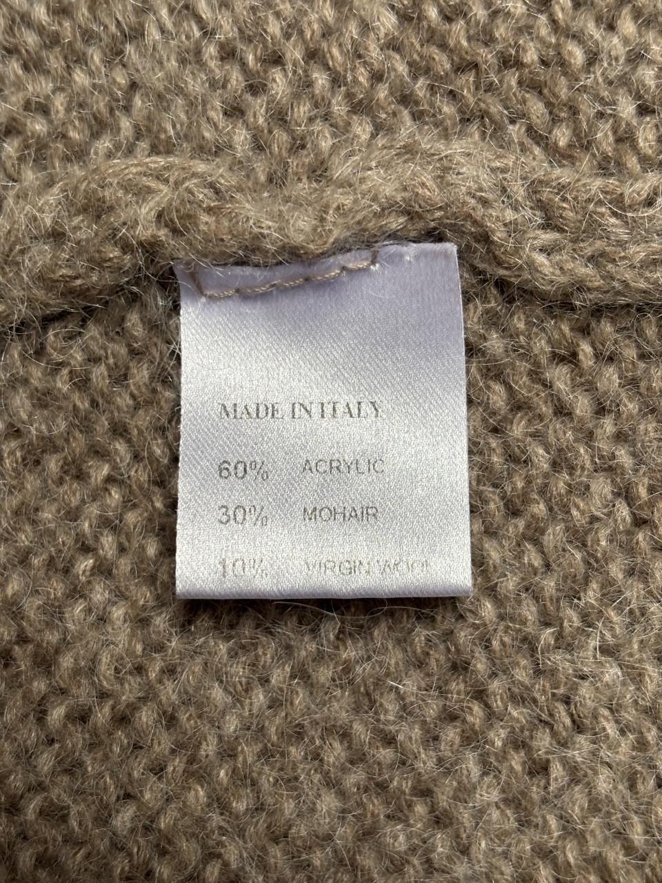 Bruin lang vest maat 38/40 Mandarin &Mint