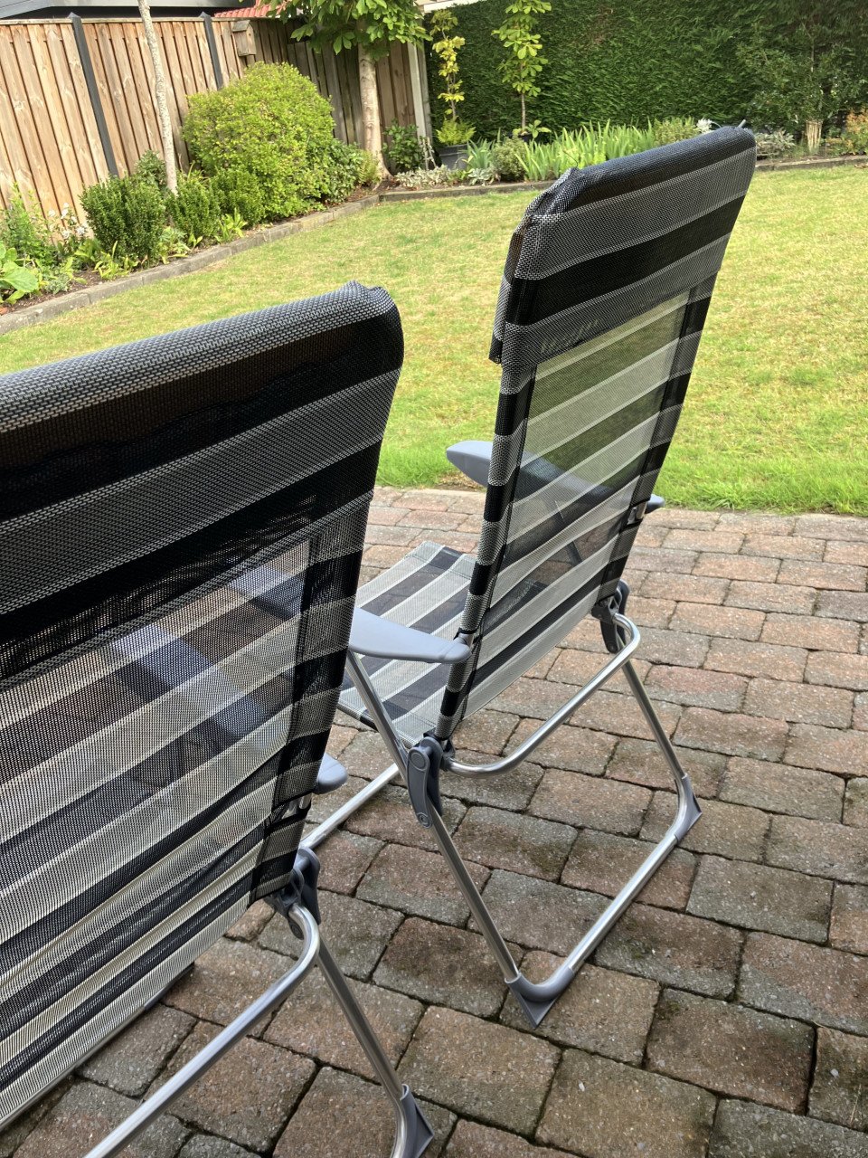 Camping stoelen met hoge rug