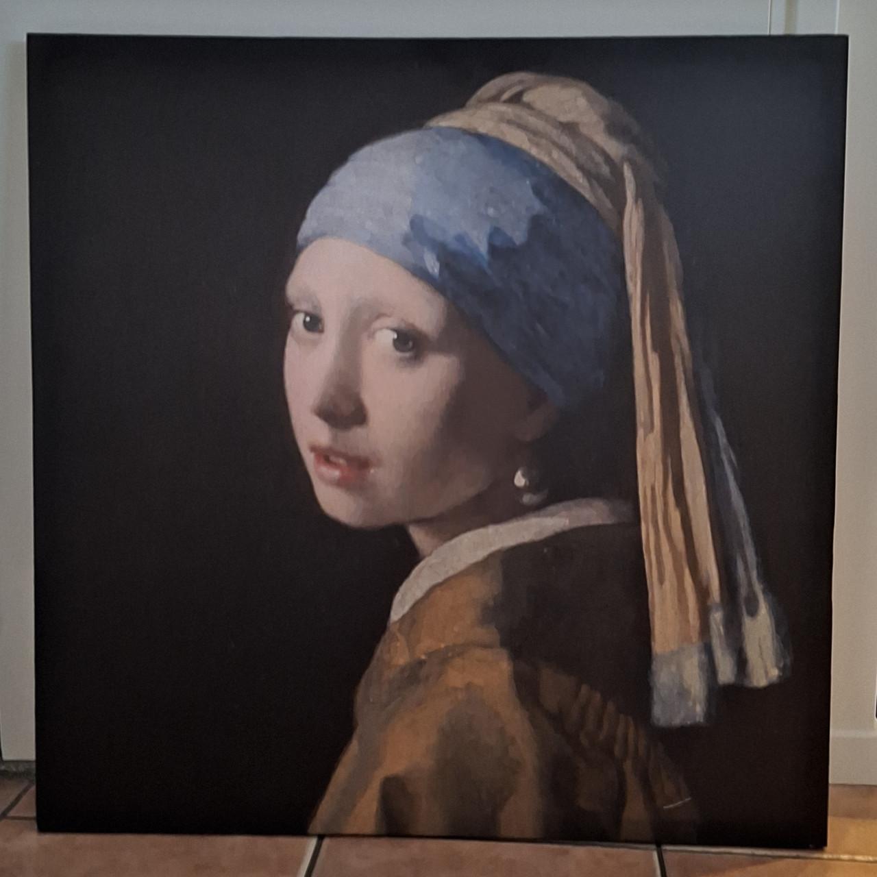 Canvas schilderij Meisje met de parel