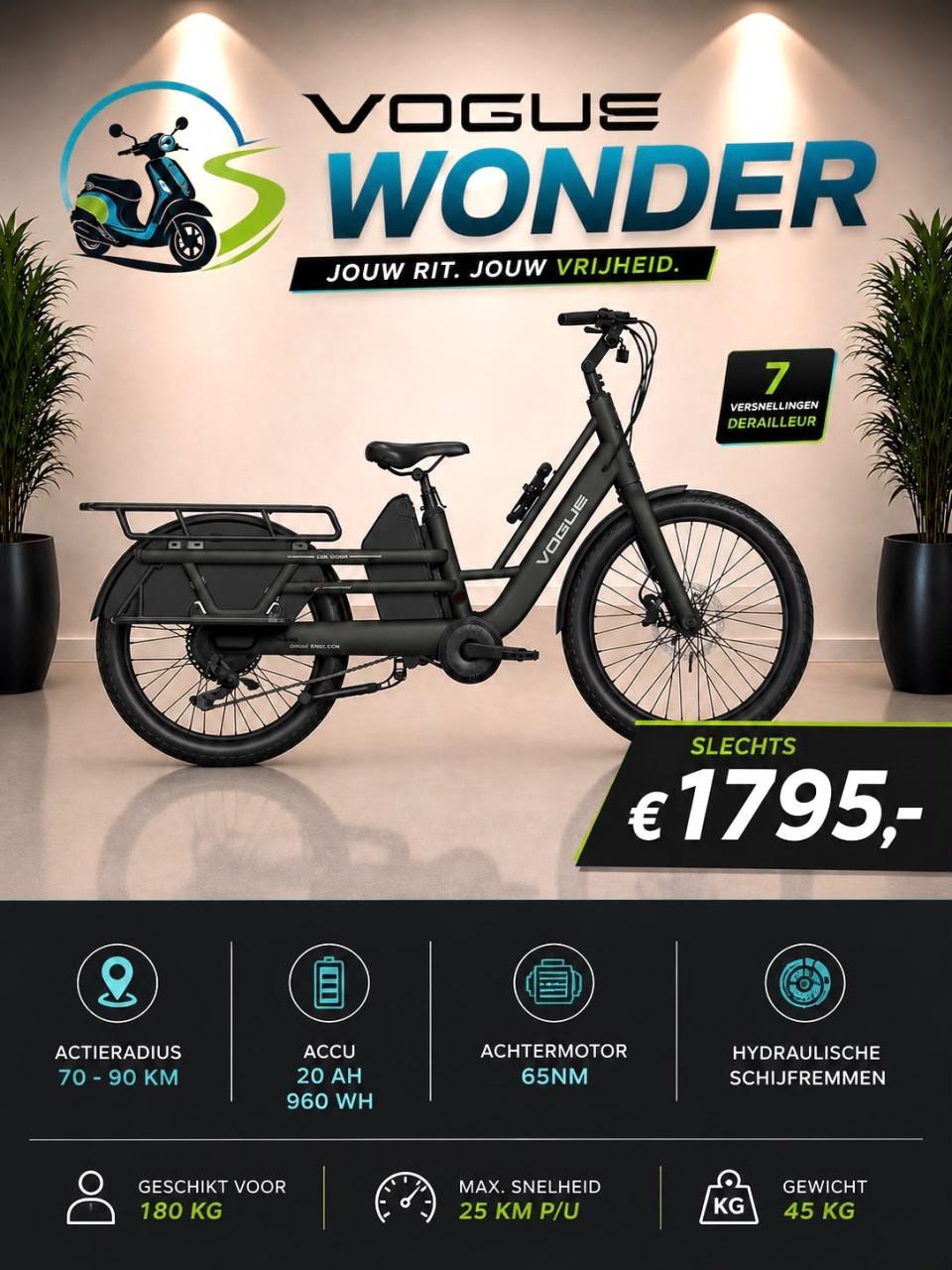 🚴‍♂️ NU SPECTACULAIRE ACTIE! VOGUE WONDER
