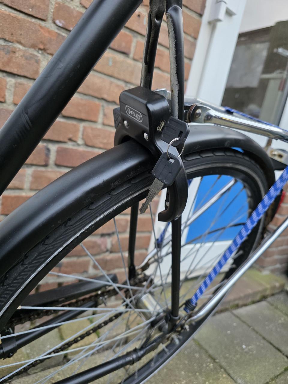 Goed werkend heren fiets Batavus-28inch-Fr.maat 57cm- Traprem achter