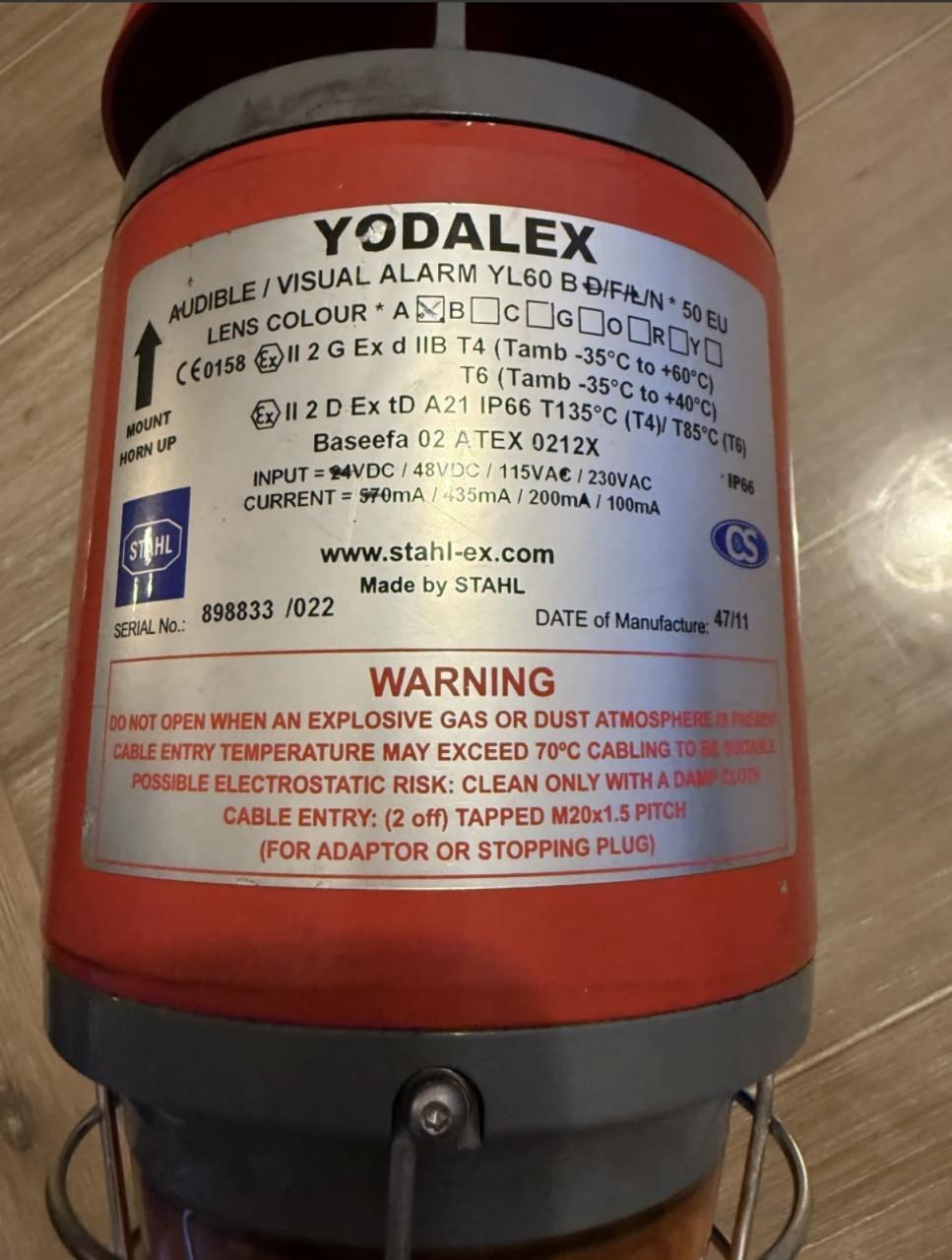 Industriële Yodalex alarm