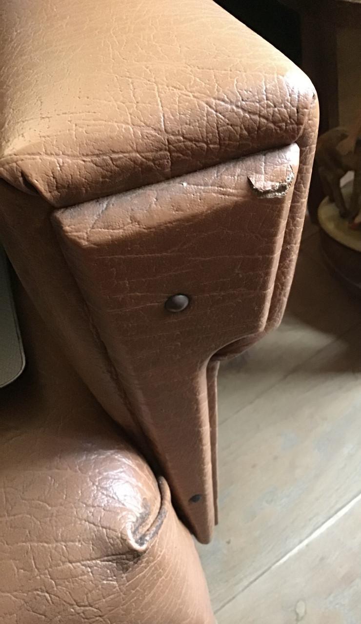 2 Vintage jaren 60 skai fauteuils