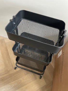 Keukentrolley zwart metaal