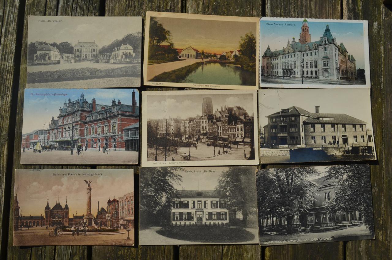 29 Ansichten Geografie Nl en Bel. begin 20e eeuw.