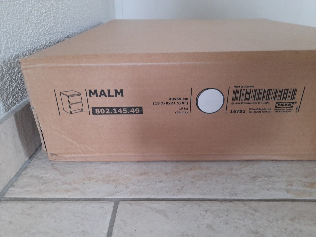 2 x Malm nachtkastje (Nieuw) 40 x 55