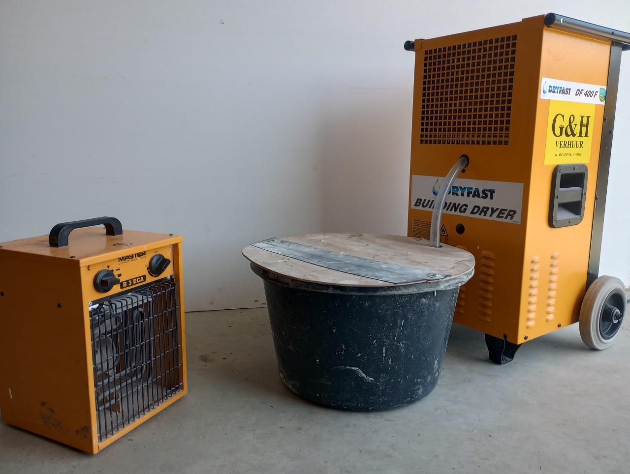 Bouwdrogers, kachels en ventilators Te Huur