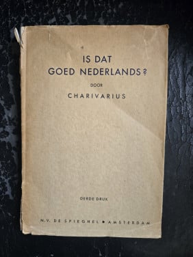 Boek: Is dat goed Nederlands?  3e druk 1941  Nolst Trenité