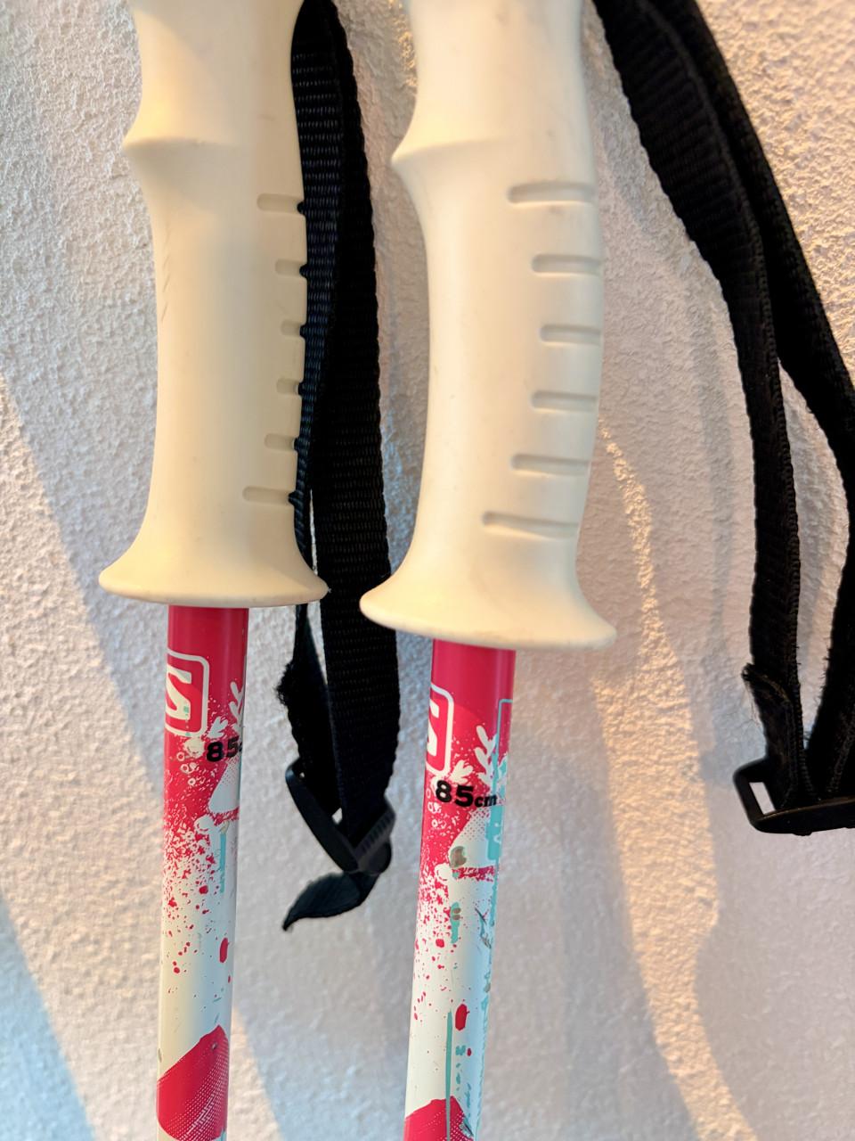 Ski’s met stokken. 110 cm.