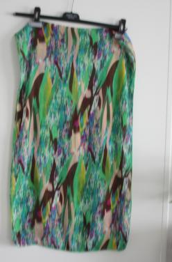 Bruine  groene roze sjaal