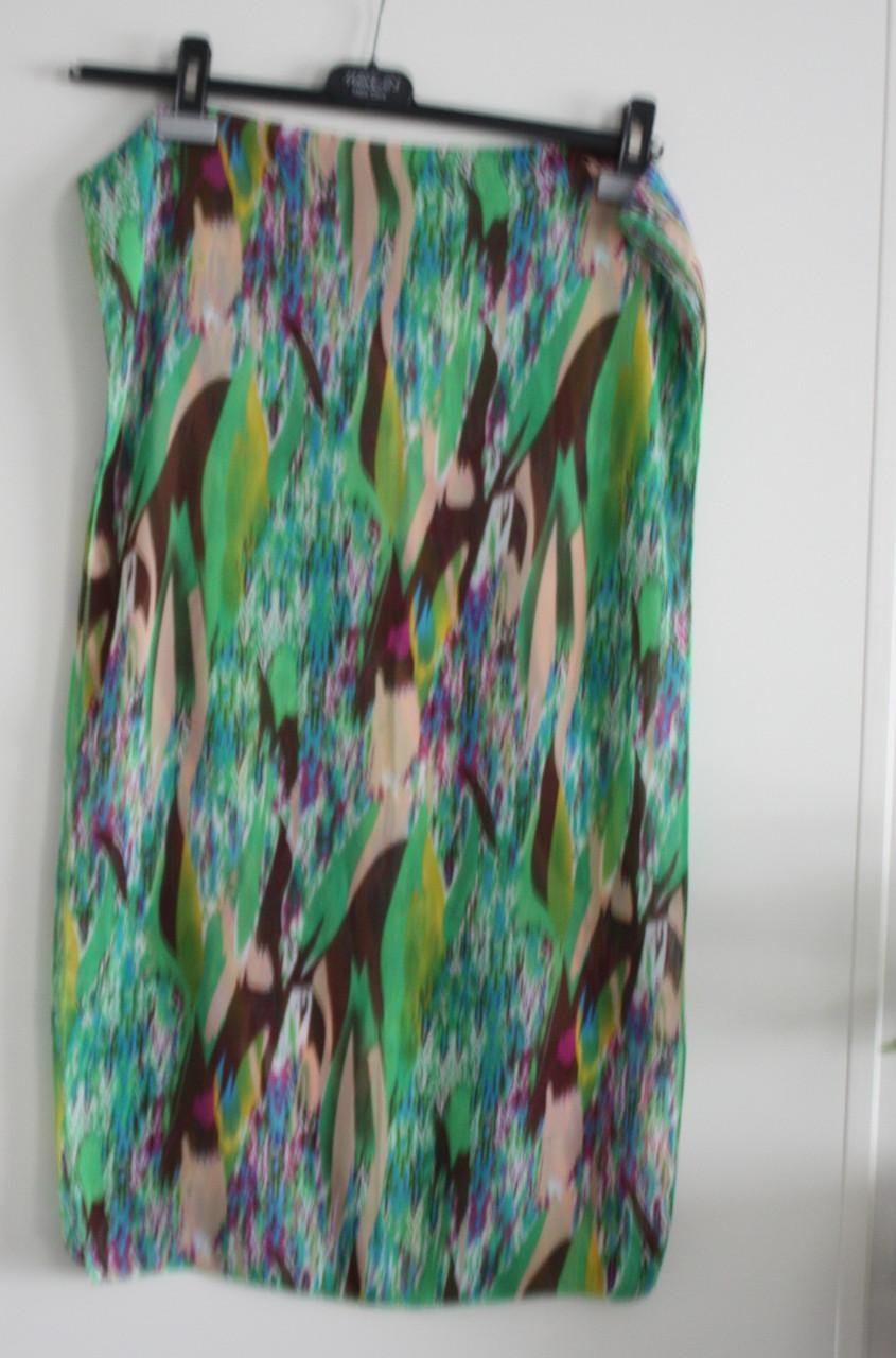 Bruine  groene roze sjaal