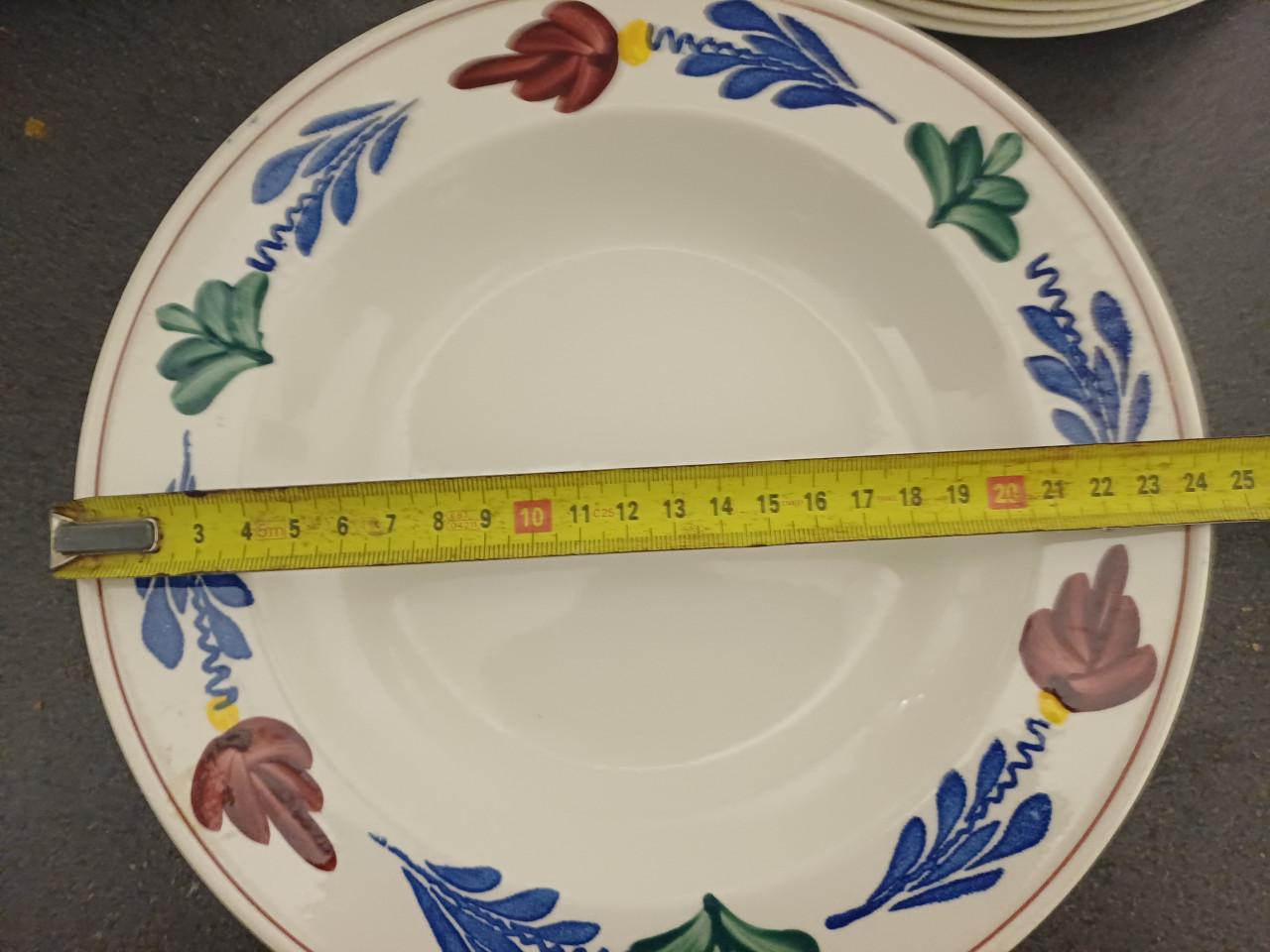 Boerenbont servies borden en mokken