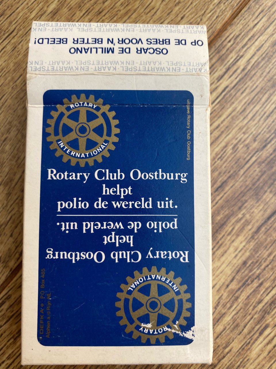 Rotary club Oostburg kaartspel