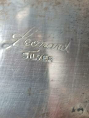 Mooi antiek suiker en melk stelletje merk leonard silver aangeboden.bieden!