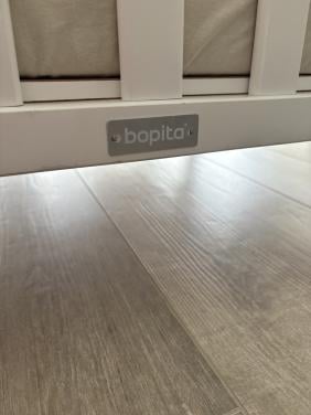 Bopita houten Box wit, incl. box-matras en box-kleed