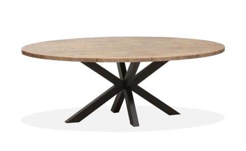 OVALE EETKAMERTAFEL ONDERHOUDSVRIJ