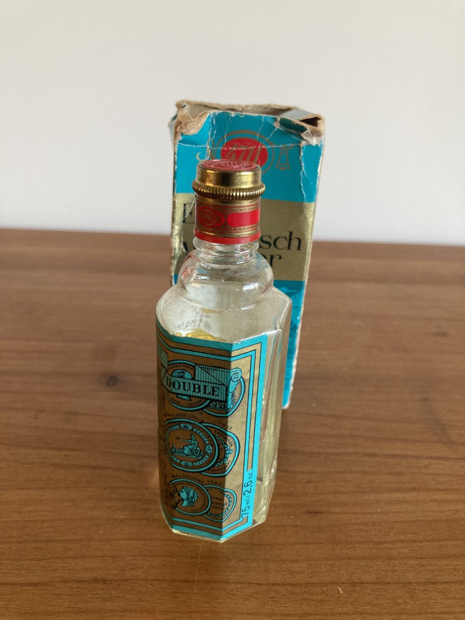 Glazen parfumfles, nr. 4711 eau de cologne