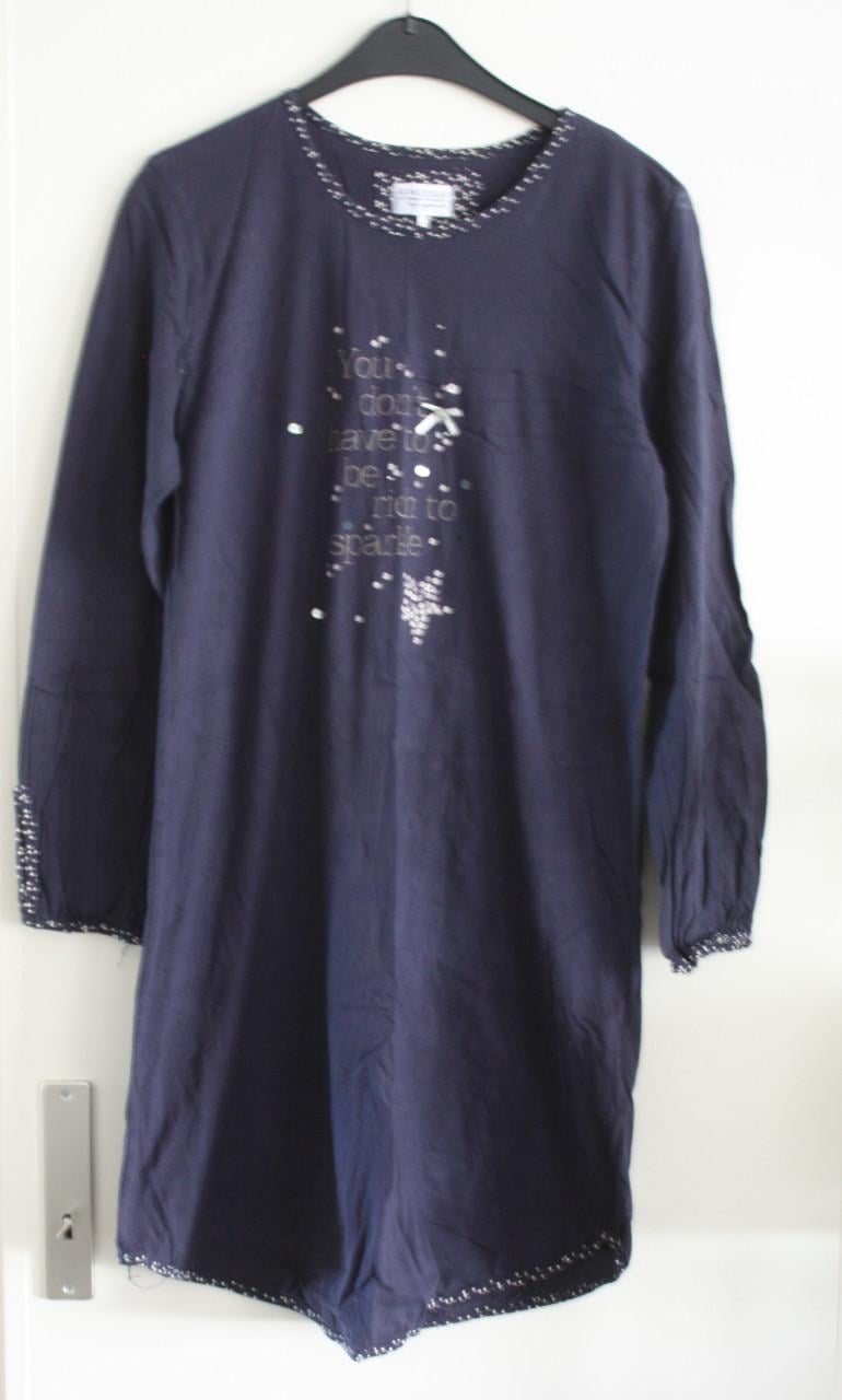 Blauw nachthemd  maat 42