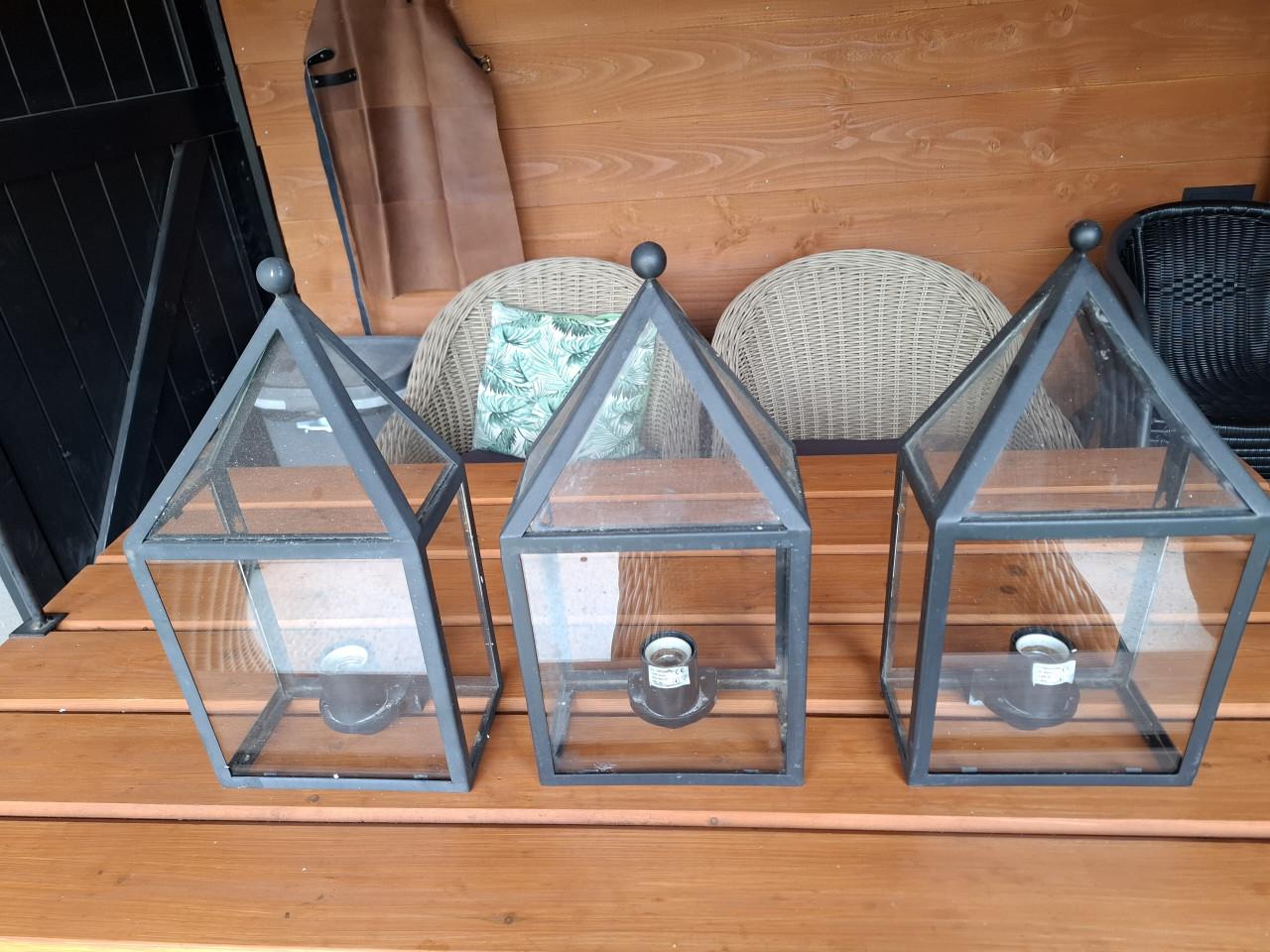 Buiten verlichting 3 stuks