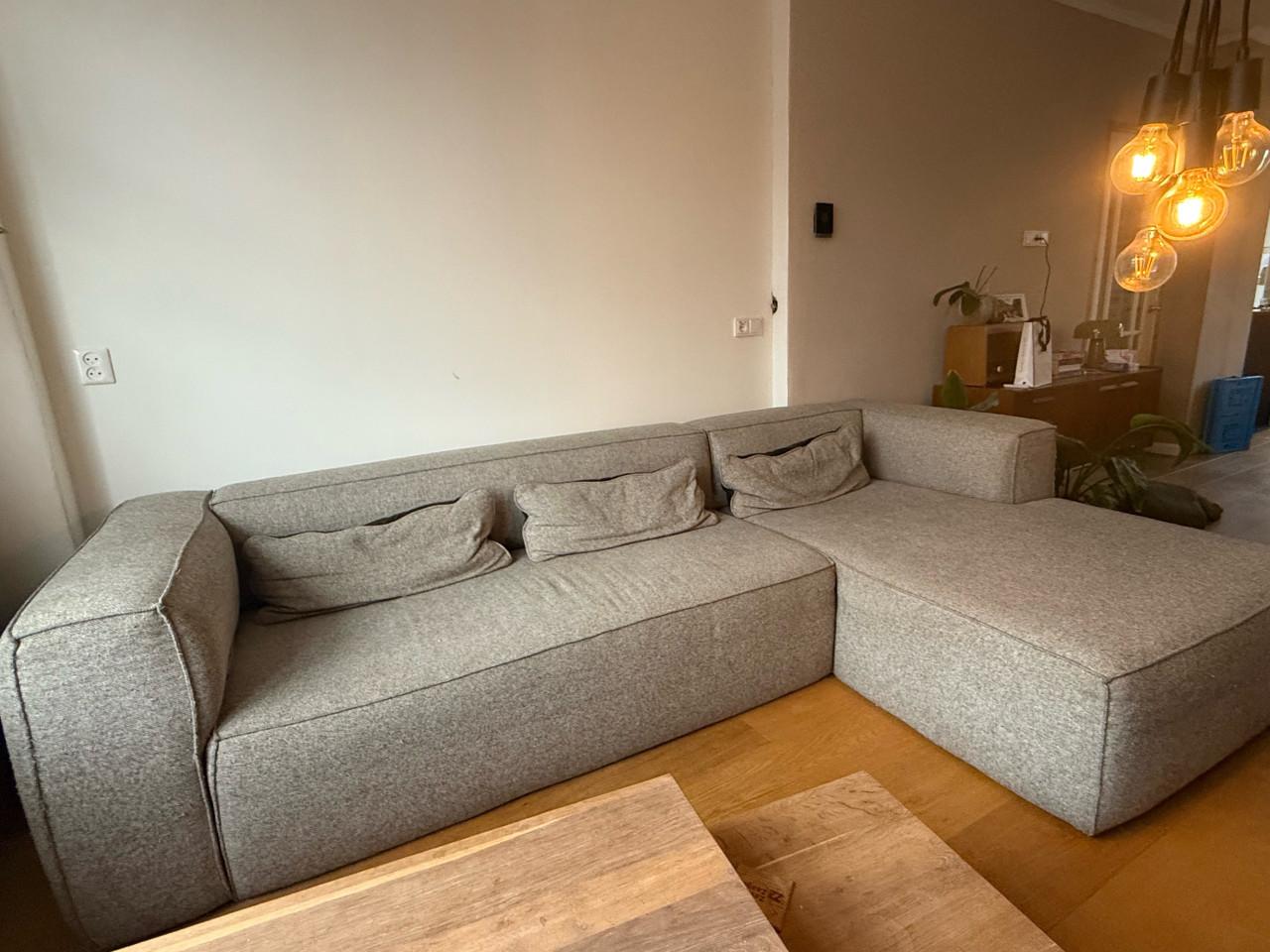 Stijlvolle woood hoekbank