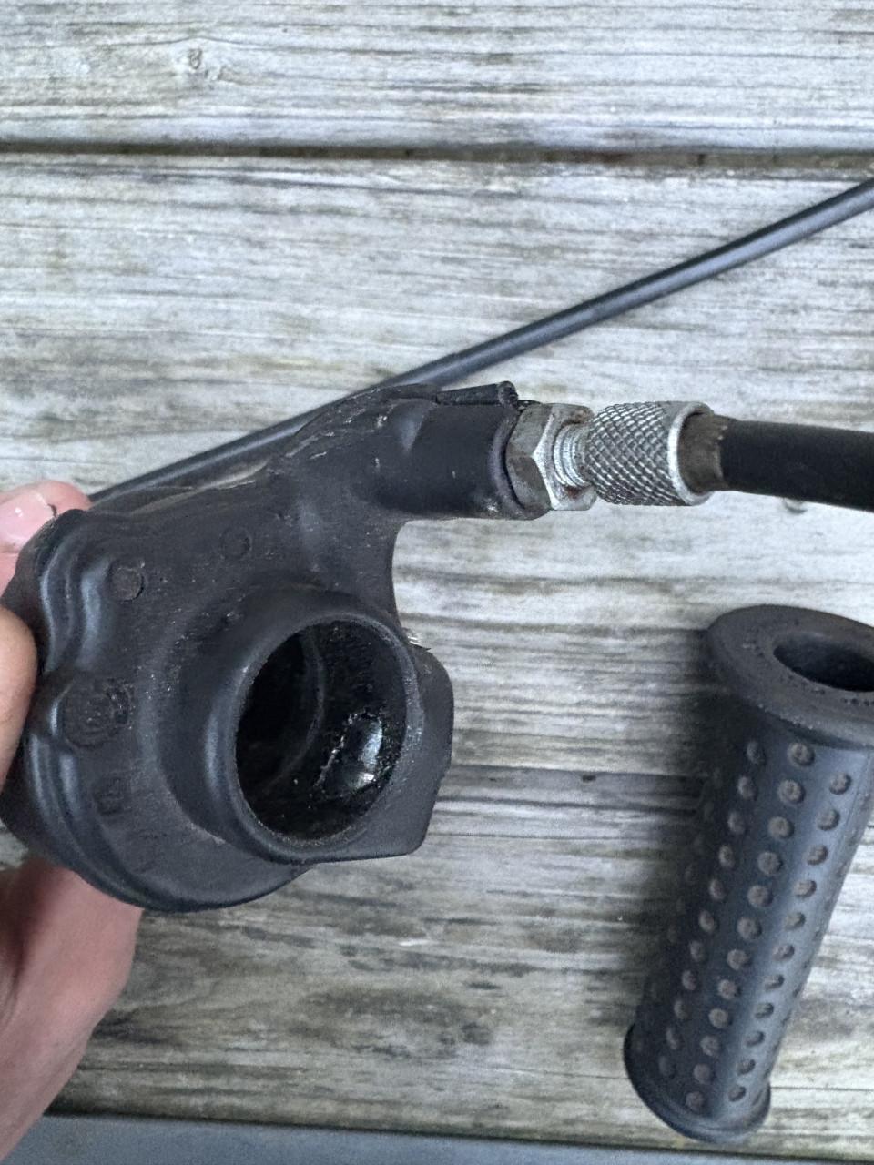 Piaggio Zip 4takt gaskabel met gashendel en handvaten