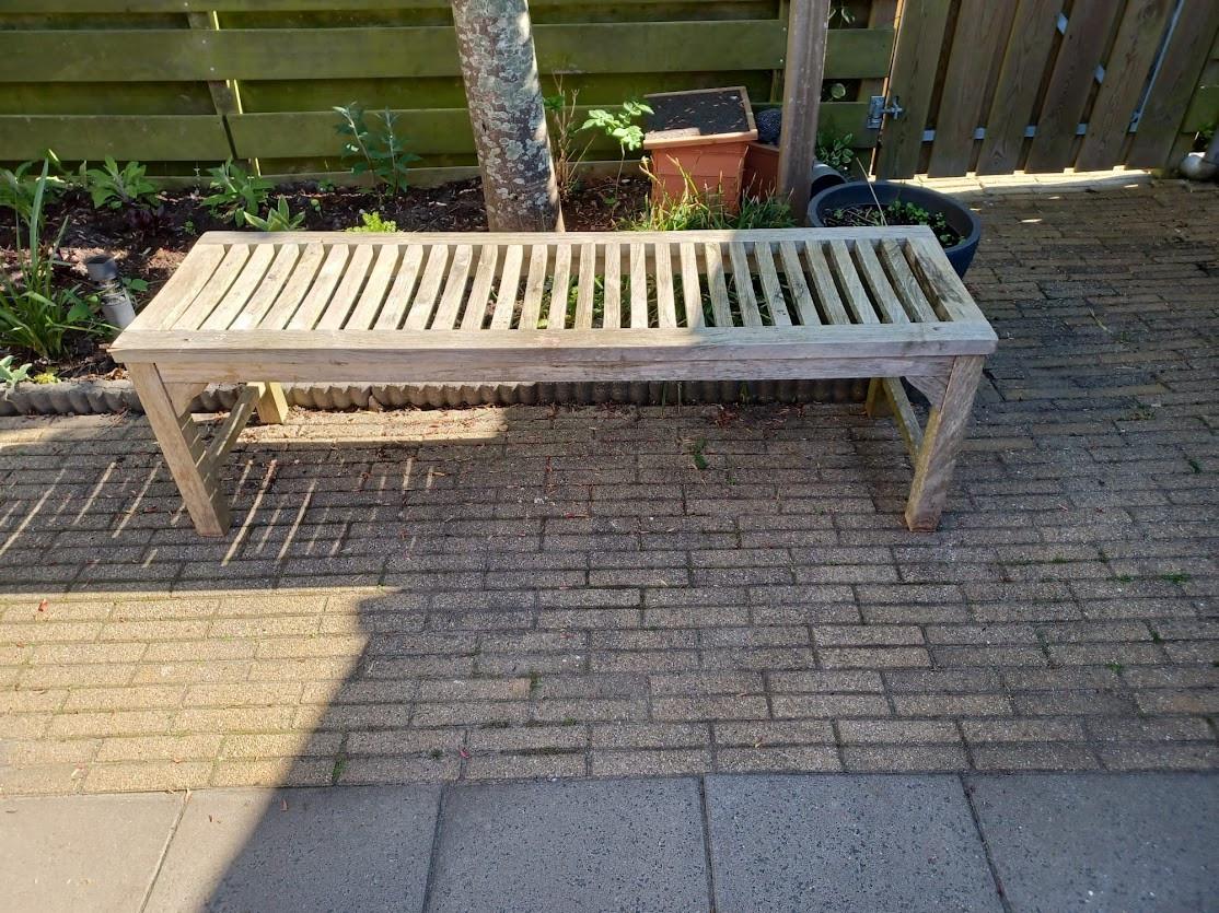 Teak houten buitenbank