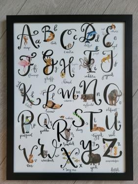 Kinderkamer - 2 mooie ingelijste posters