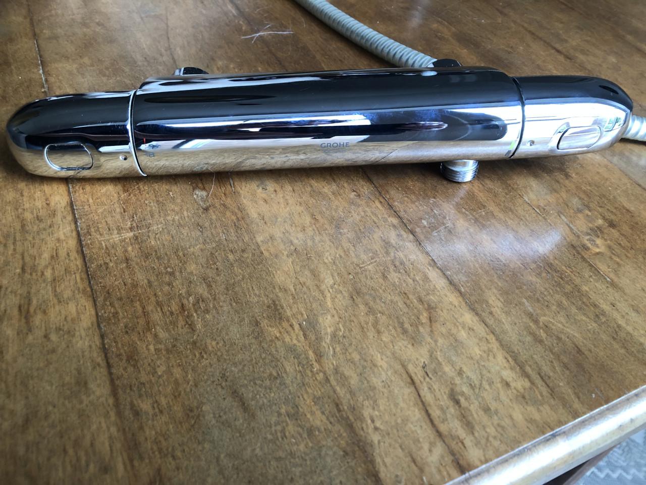 Grohe thermostaat douchekraan, glijstang en douchekop
