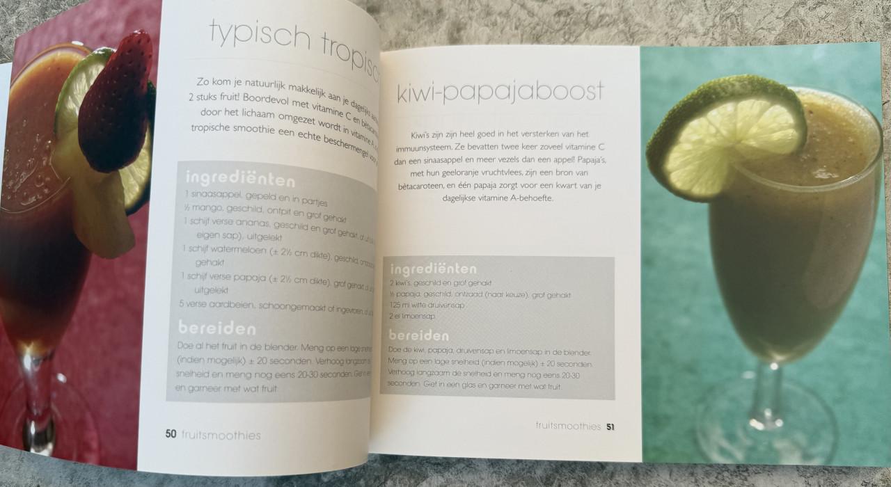 Splinternieuw boek. Sapjes en Smoothies. Nieuwprijs 39,95.