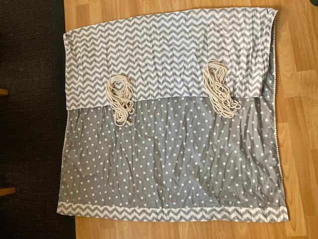 Grijs witte baby hangmat voor in box zgan