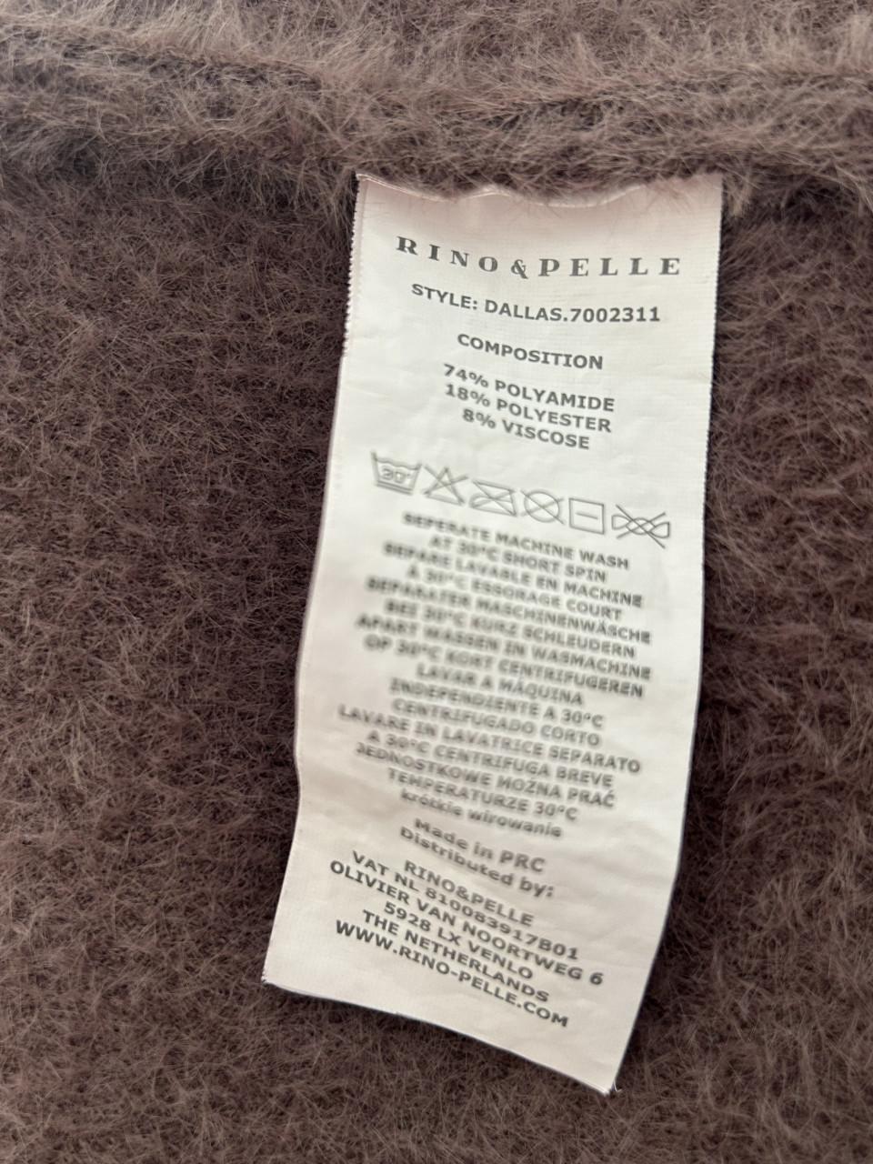 Rino Pelle, lange bodywarmer, bordeaux, maat L, nieuw