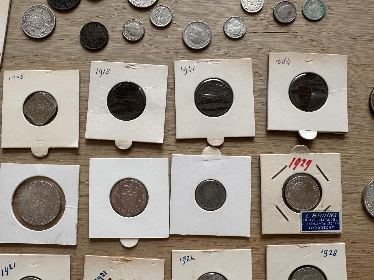 Diverse kleine zilveren munten (mag weg voor zilverprijs!)