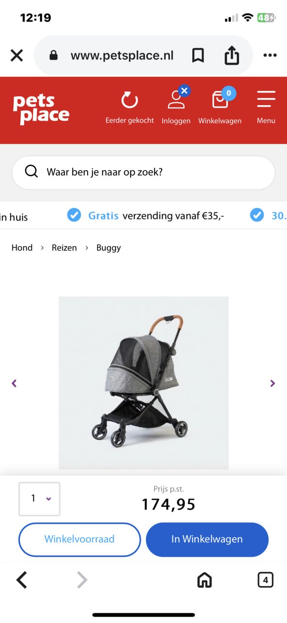 Innopet City hondenbuggy / hondenwandelwagen te koop!