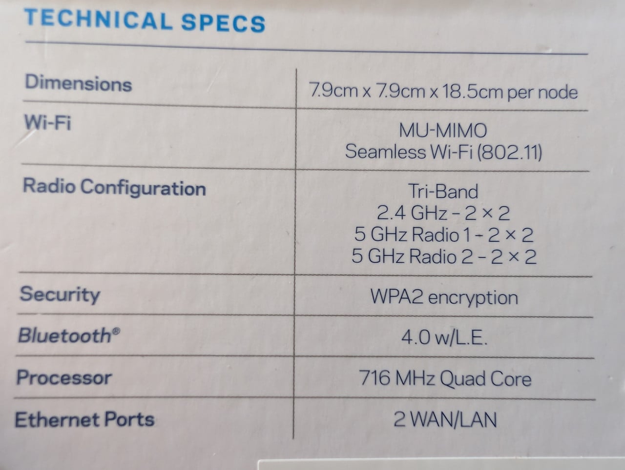 Linksys Velop WHW03 Mesh Systeem - Set van 3