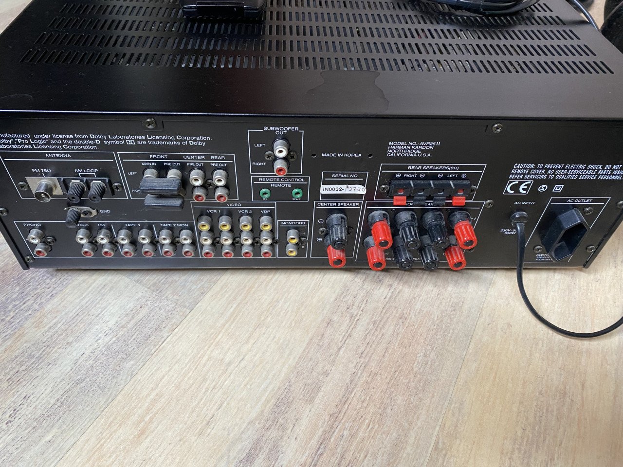 Harman Kardon Avr ll versterker receiver.