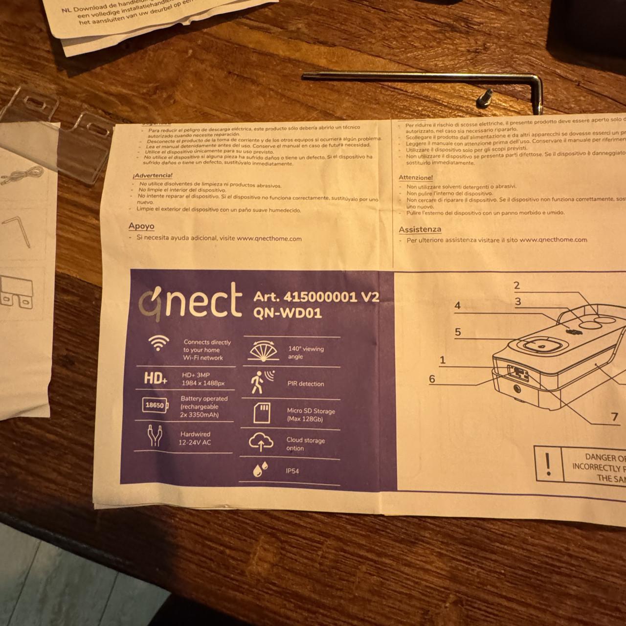 QNECT Slimme Video Deurbel