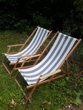 Vintage strandstoelen
