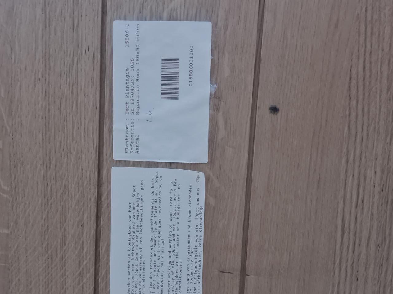 Eettafel Bert Plantagie