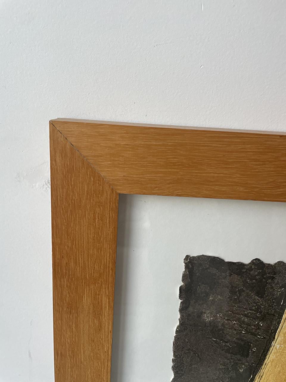 Gesigneerd kunstwerk ets ingelijst van Bernard Remusat