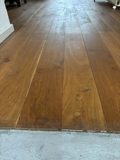 Massief eiken vloer 35m2
