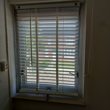 6 x houten rolgordijnen