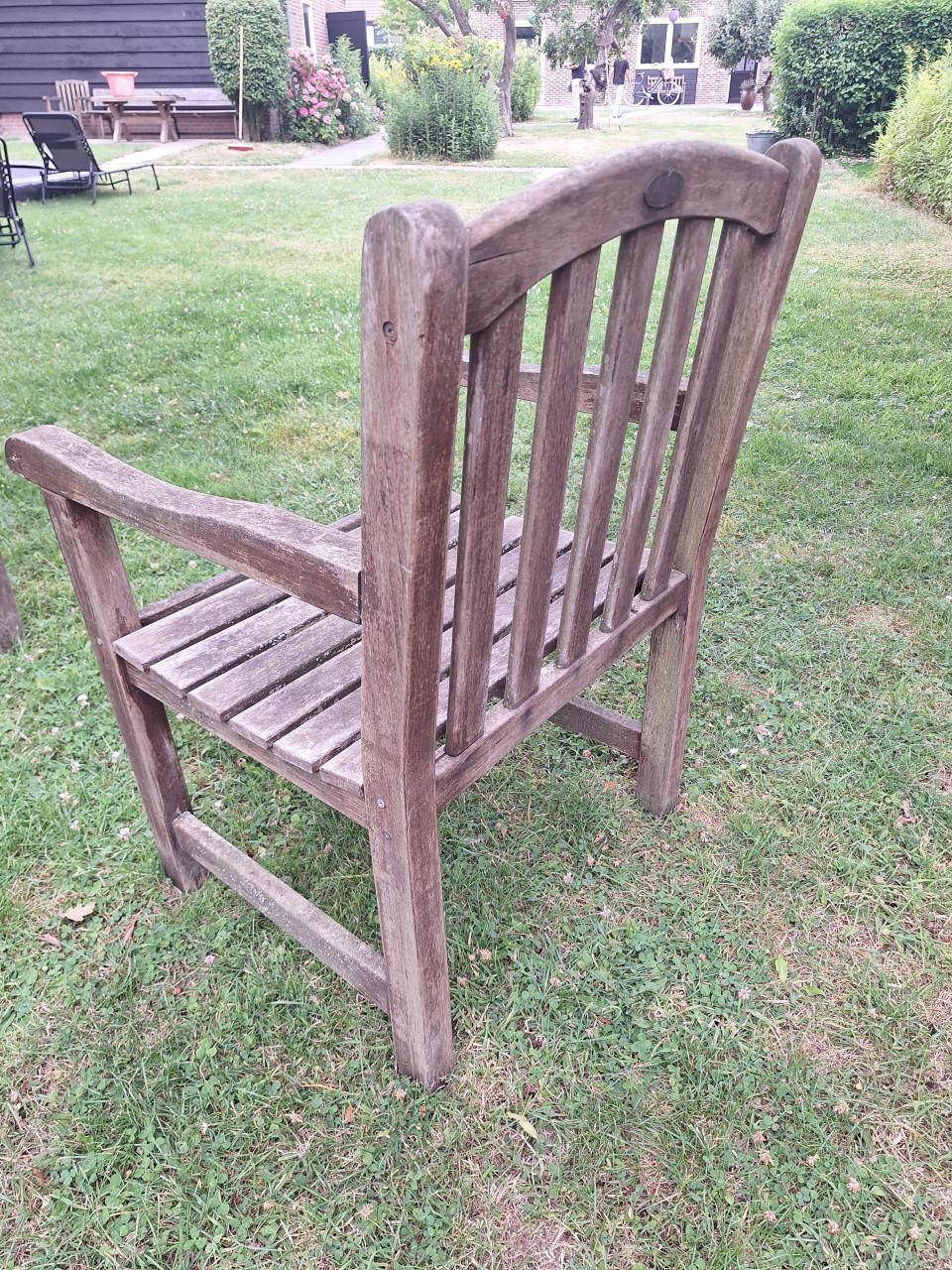 Tuinstoelen, houten tuinstoel, 6 stuks