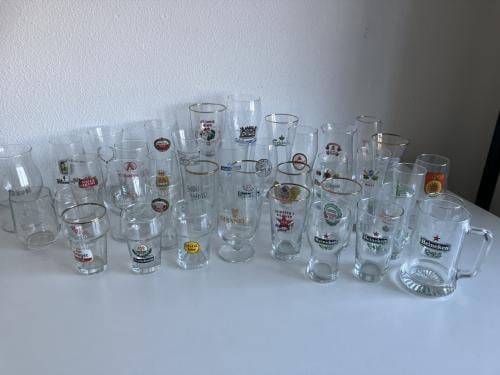 Verzameling bierglazen 140st