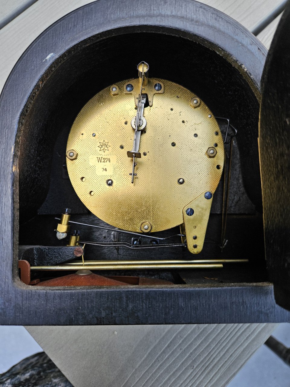 Prachtige kleine Junghans pendule, klein model, werkende staat...