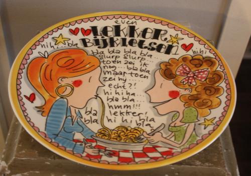 Nieuwe groot bord blond even bij kletsen merk blond amsterdam