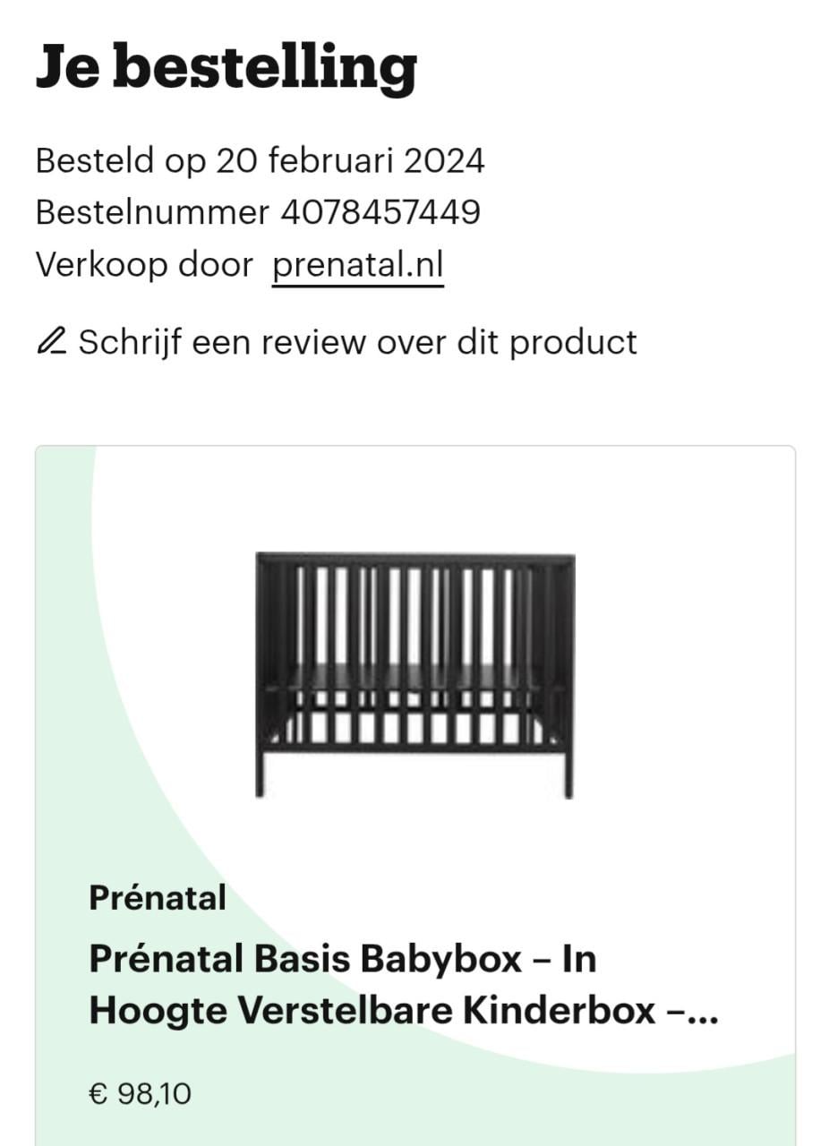 Zwarte box Prenatal