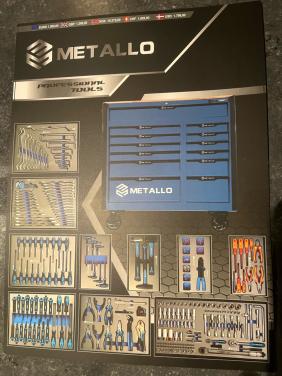 Metallo gereedschapset in foam inleg