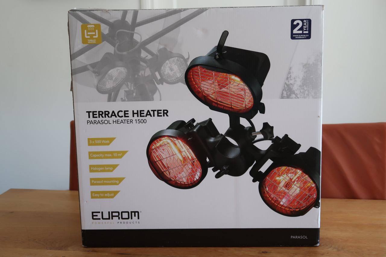 Terras verwarmer voor buiten (nieuw in doos) EUROM Parasol Heater