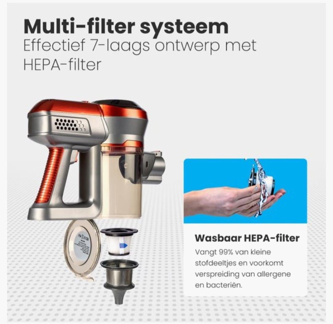 Auronic steelstofzuiger zonder zak